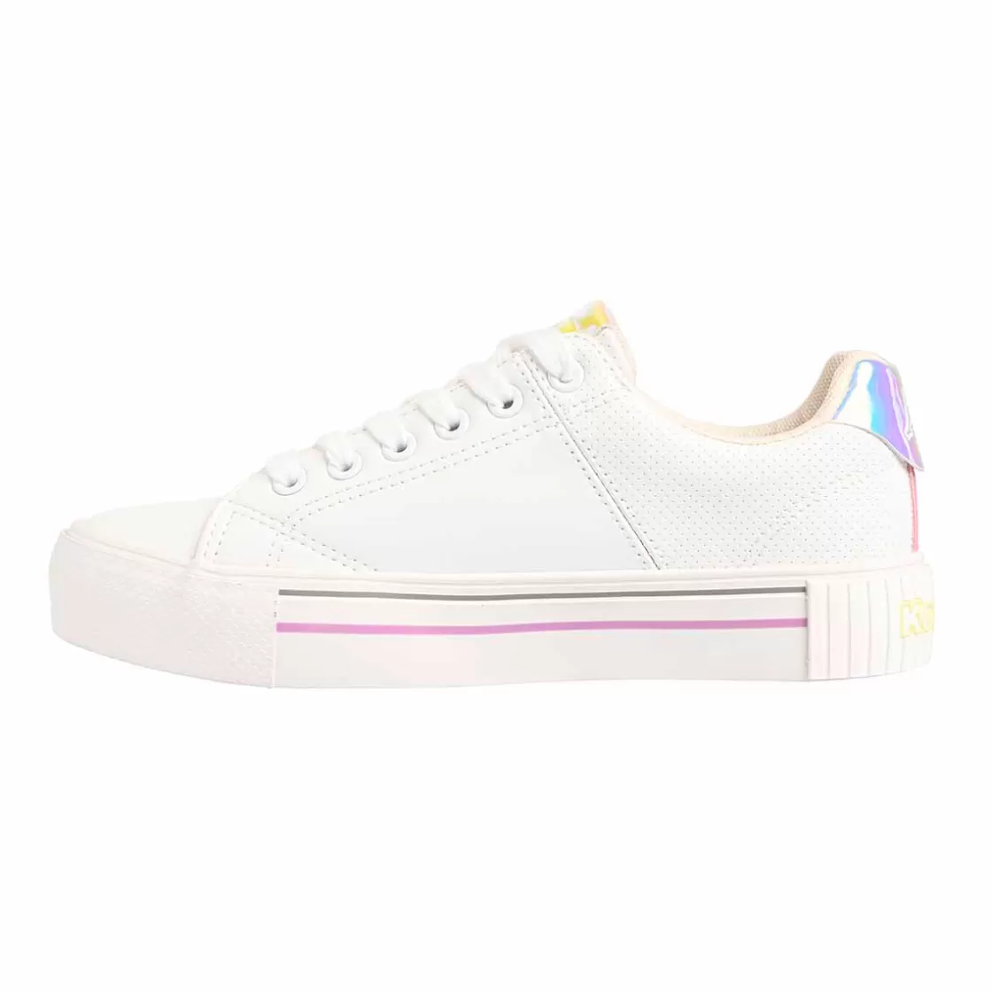 Femme Kappa Lifestyle | Chaussures Lifestyle Femme Tudy Sportswear Blanc