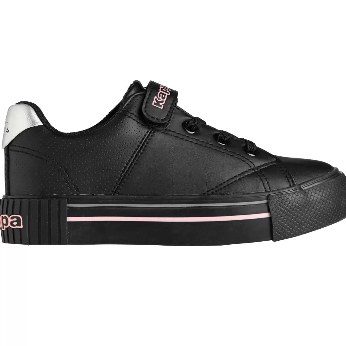 Enfant Kappa Lifestyle | Chaussures Lifestyle Tudy Ev Noir Enfant