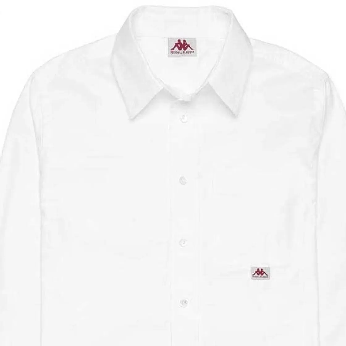 Femme Kappa Polos | Chemise Homme Dalen Shirt Robe Di Blanc