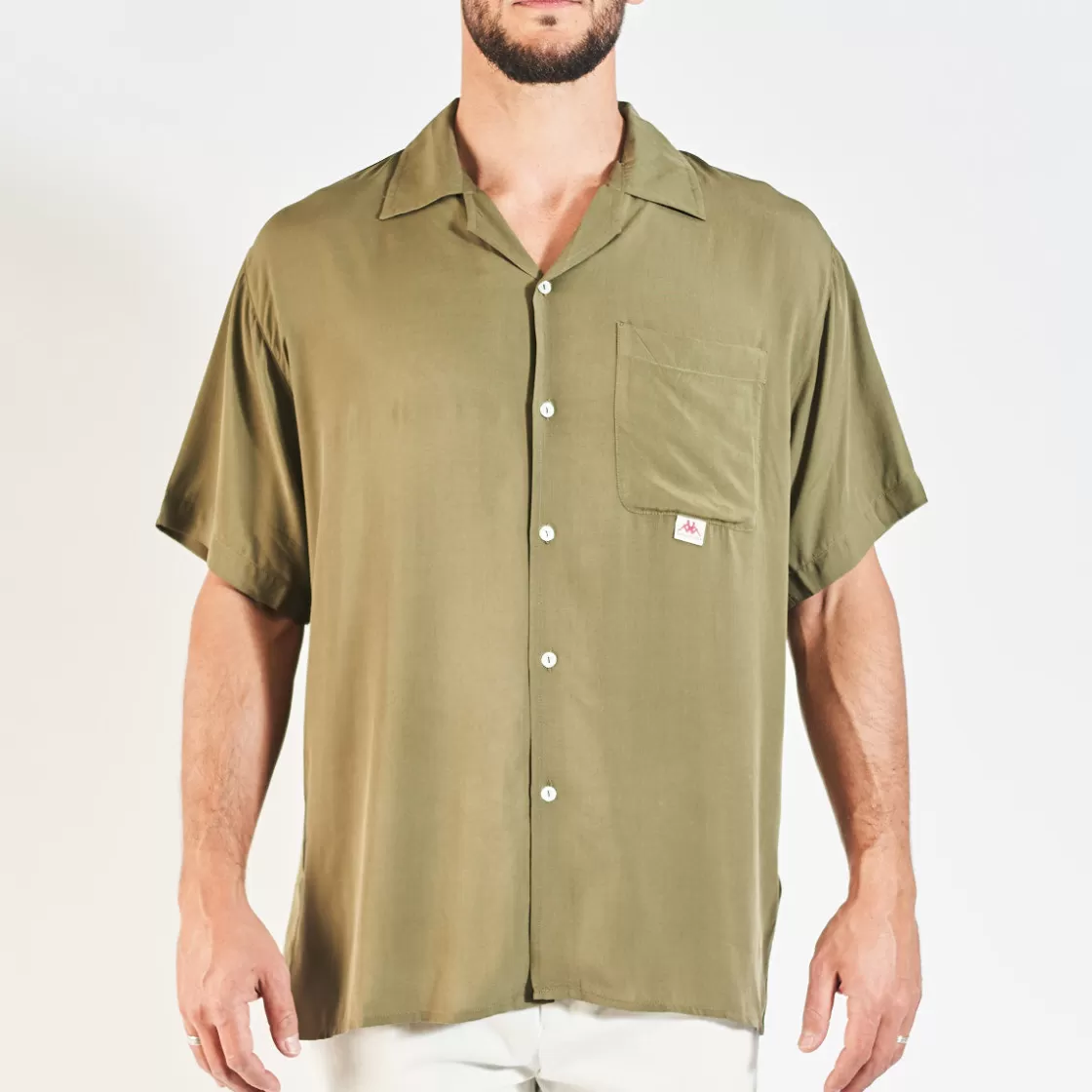 Homme Kappa Hauts & T-Shirts | Chemise Kemal Robe Di Vert Homme