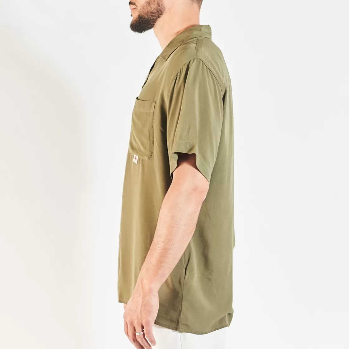 Homme Kappa Hauts & T-Shirts | Chemise Kemal Robe Di Vert Homme