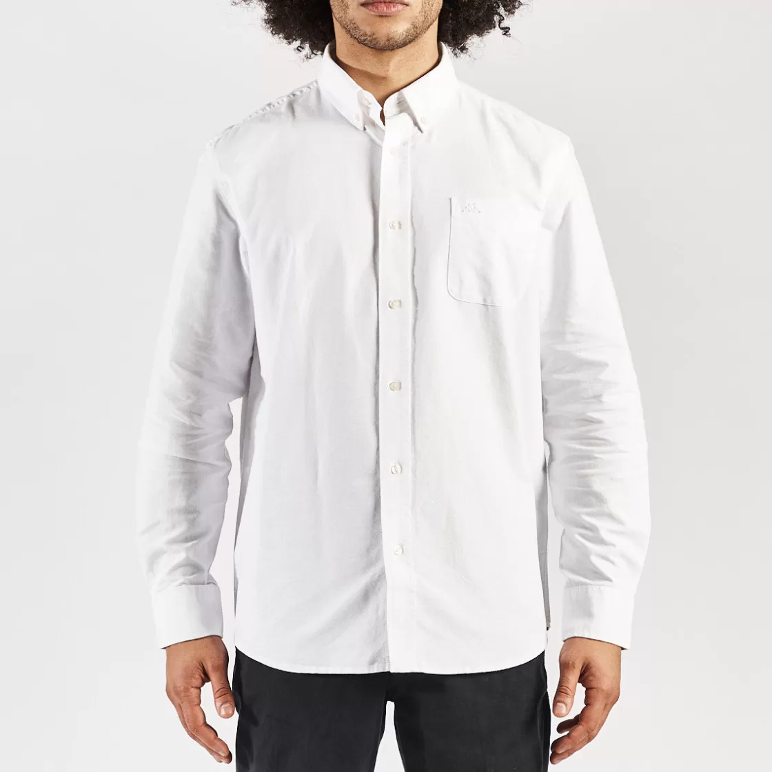 Homme Kappa Polos & Chemises | Chemise New George Robe Di Blanc Homme