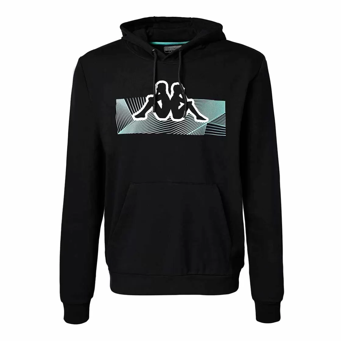 Homme Kappa Sweatshirts & Hoodies | Hoodie Homme Eldyn Sportswear Noir