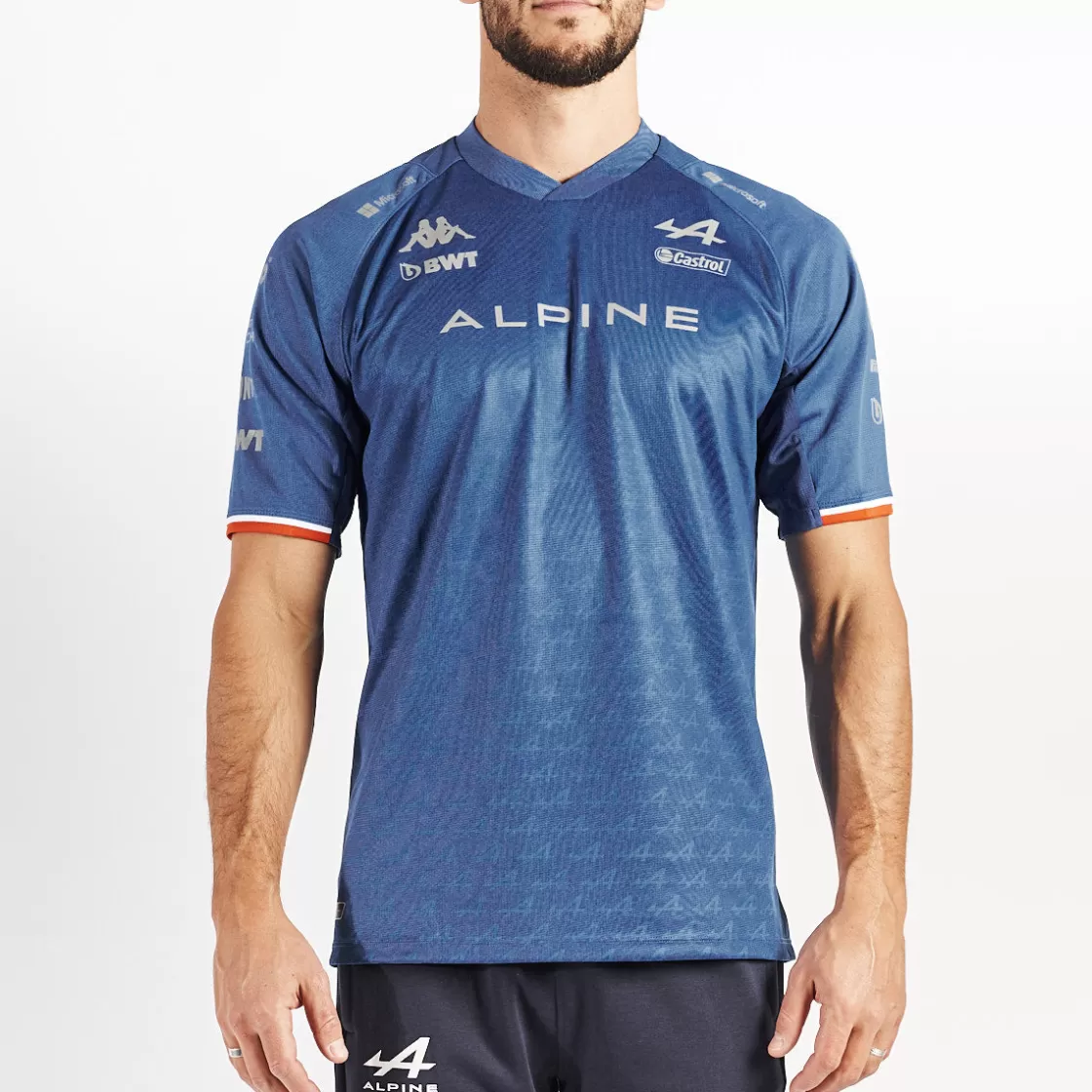 Homme Kappa Maillots | Maillot Kombat Alonso Bwt Alpine F1 Team Bleu Homme