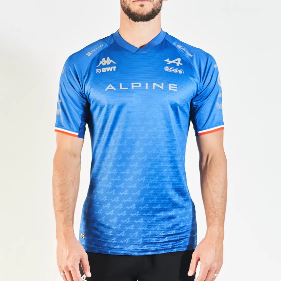 Homme Kappa Maillots | Maillot Kombat Alonso Pro Bwt Alpine F1 Team Bleu Homme