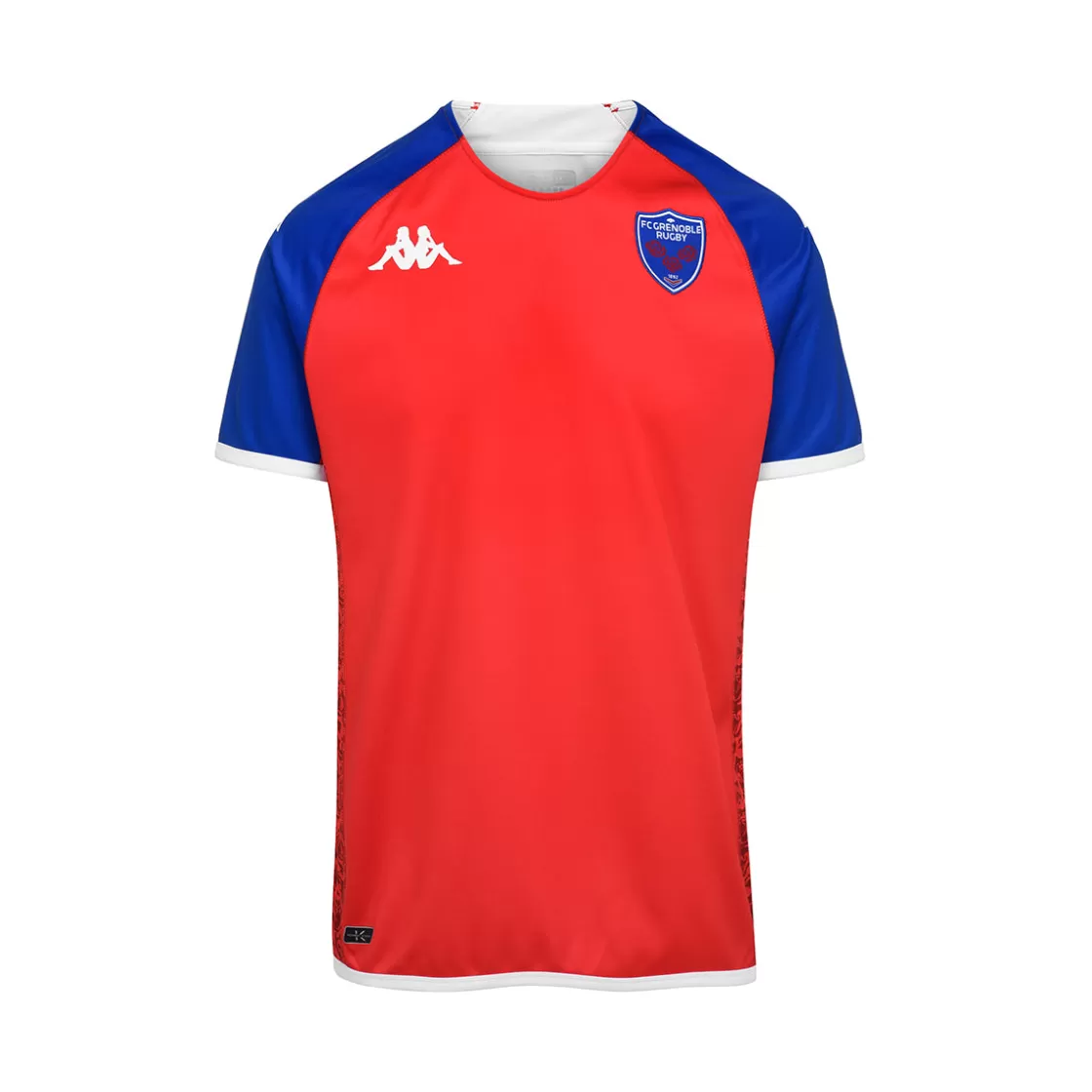 Enfant Kappa Maillots | Maillot Kombat Away Fc Grenoble Rugby 22/23 Rouge Enfant