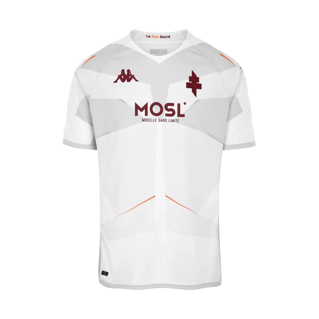 Enfant Kappa Maillots | Maillot Kombat Away Fc Metz 22/23 Blanc Enfant