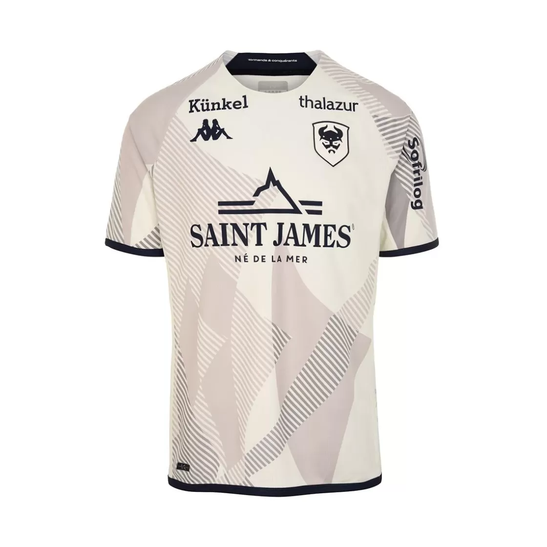 Homme Kappa Maillots | Maillot Kombat Away Sm Caen 22/23 Blanc Homme