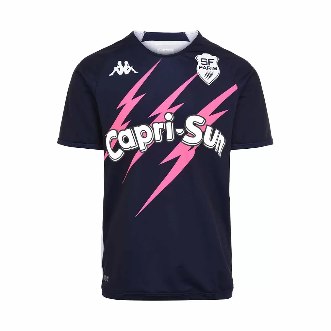 Enfant Kappa Maillots | Maillot Kombat Away Stade Francais Paris 22/23 Bleu Enfant