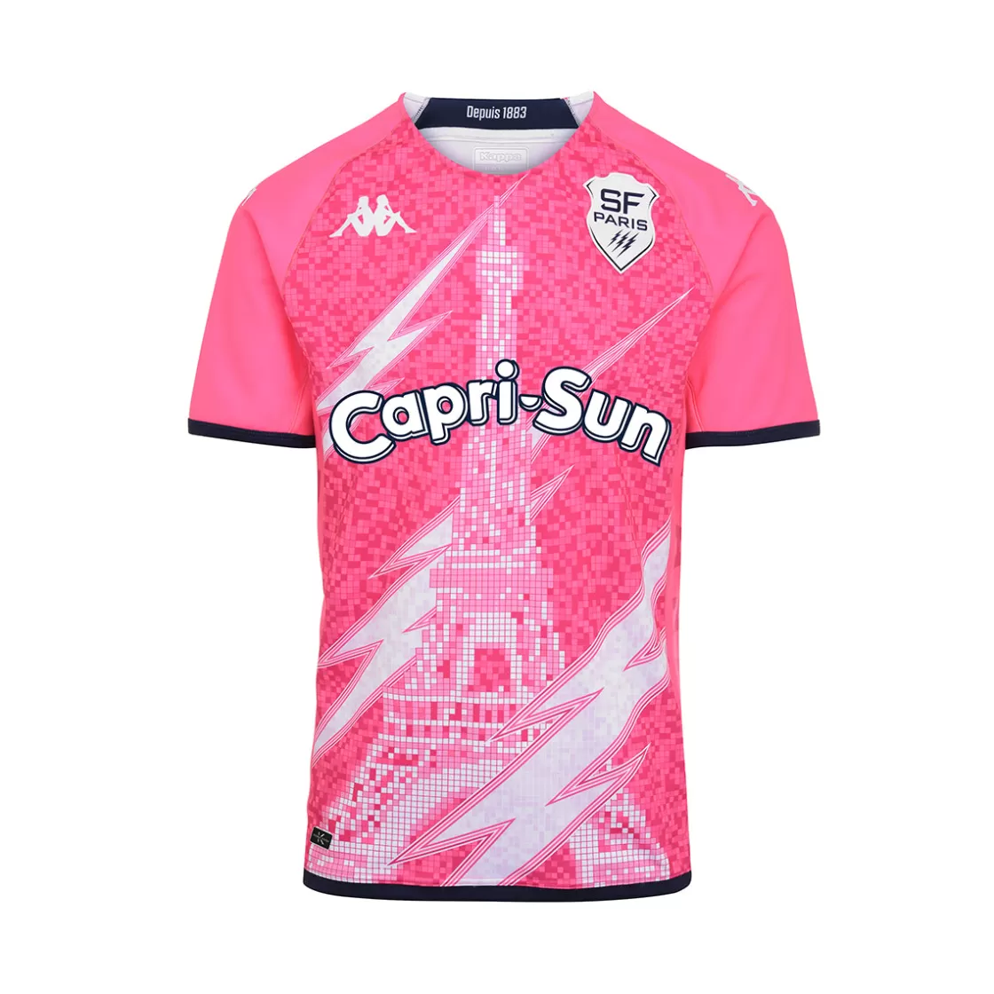 Homme Kappa Maillots | Maillot Kombat Home Stade Francais Paris 22/23 Rose Homme