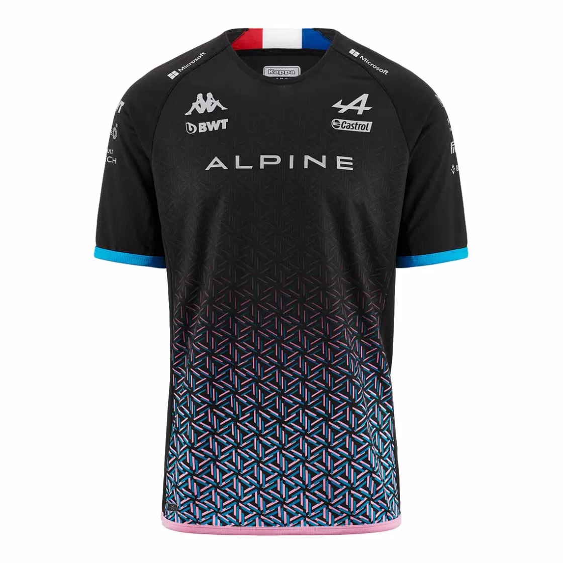 Enfant Kappa Maillots | Maillot Kombat Ocon Bwt Alpine F1 Team 2023 Enfant Noir