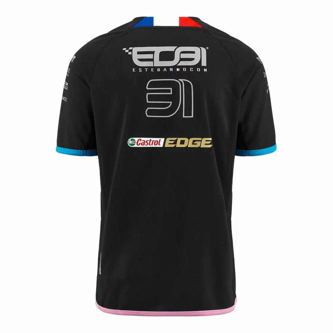 Enfant Kappa Maillots | Maillot Kombat Ocon Bwt Alpine F1 Team 2023 Enfant Noir