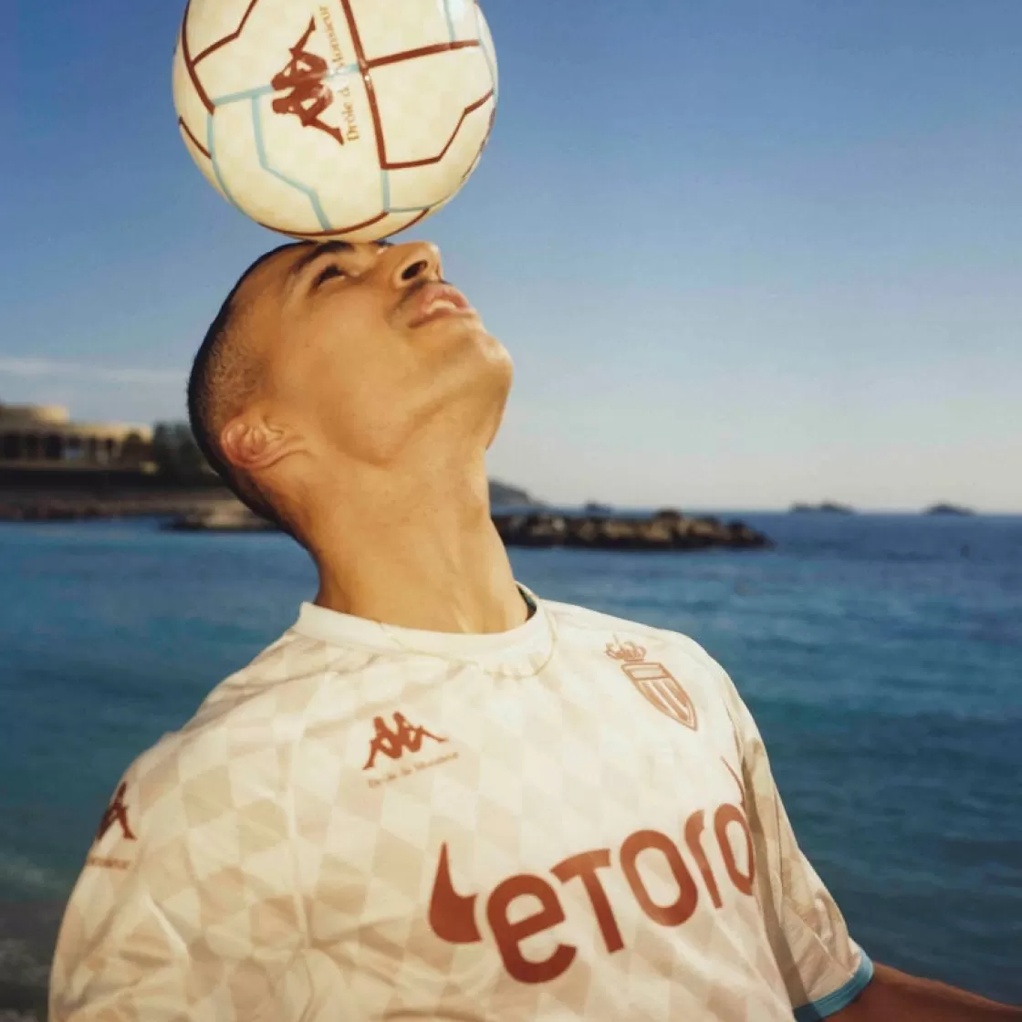 Homme Kappa Maillots | Maillot Kombat Pro Drole De Monsieur X X As Monaco Homme Beige