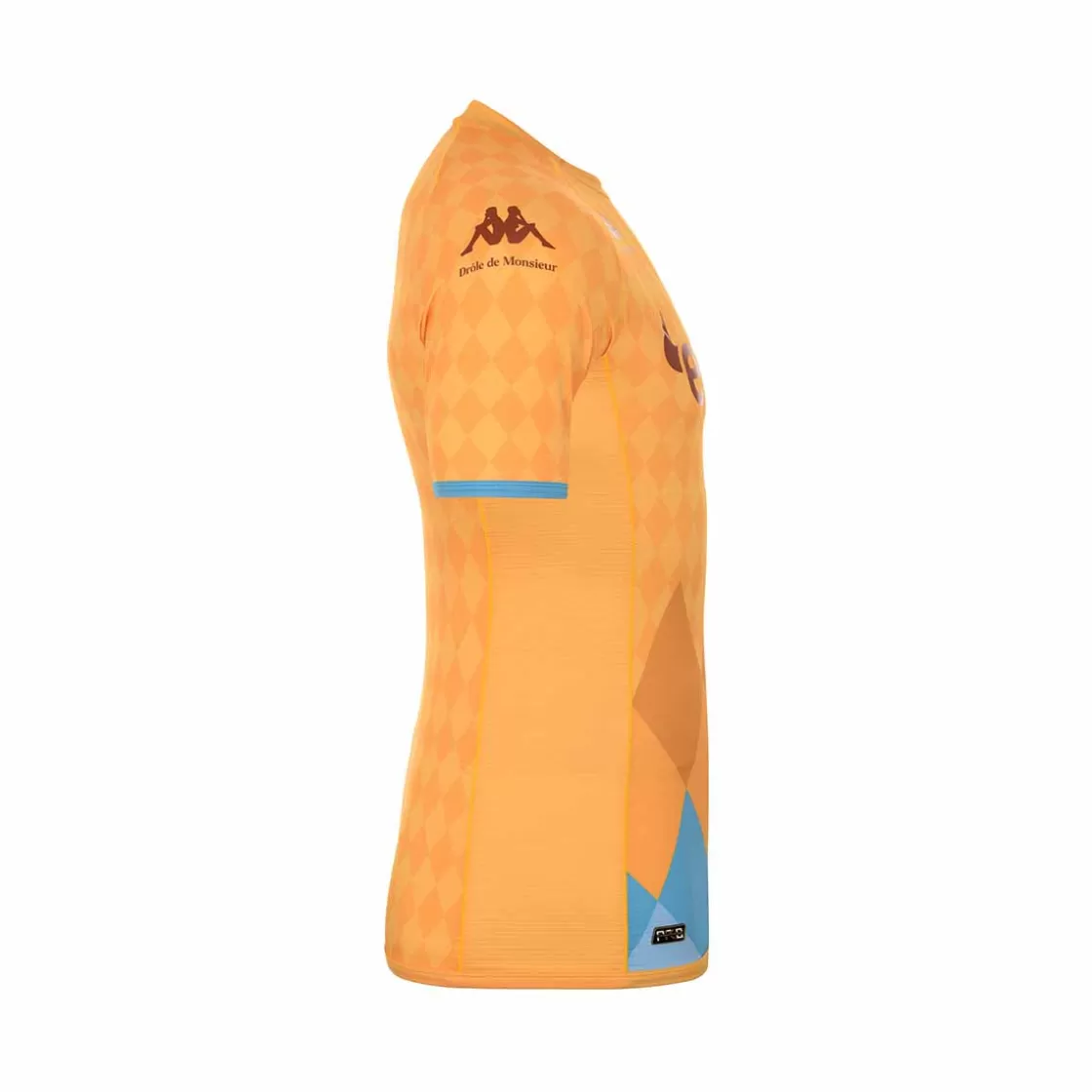Homme Kappa Maillots | Maillot Kombat Pro Drole De Monsieur X X As Monaco Homme Jaune