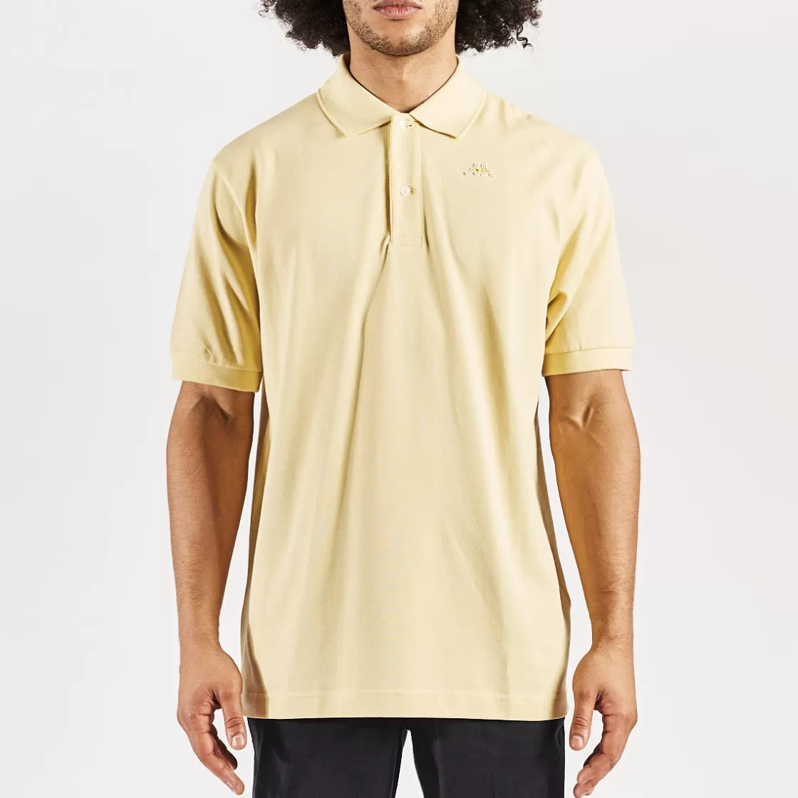 Homme Kappa Polos & Chemises | Polo Aarau Robe Di Jaune Homme