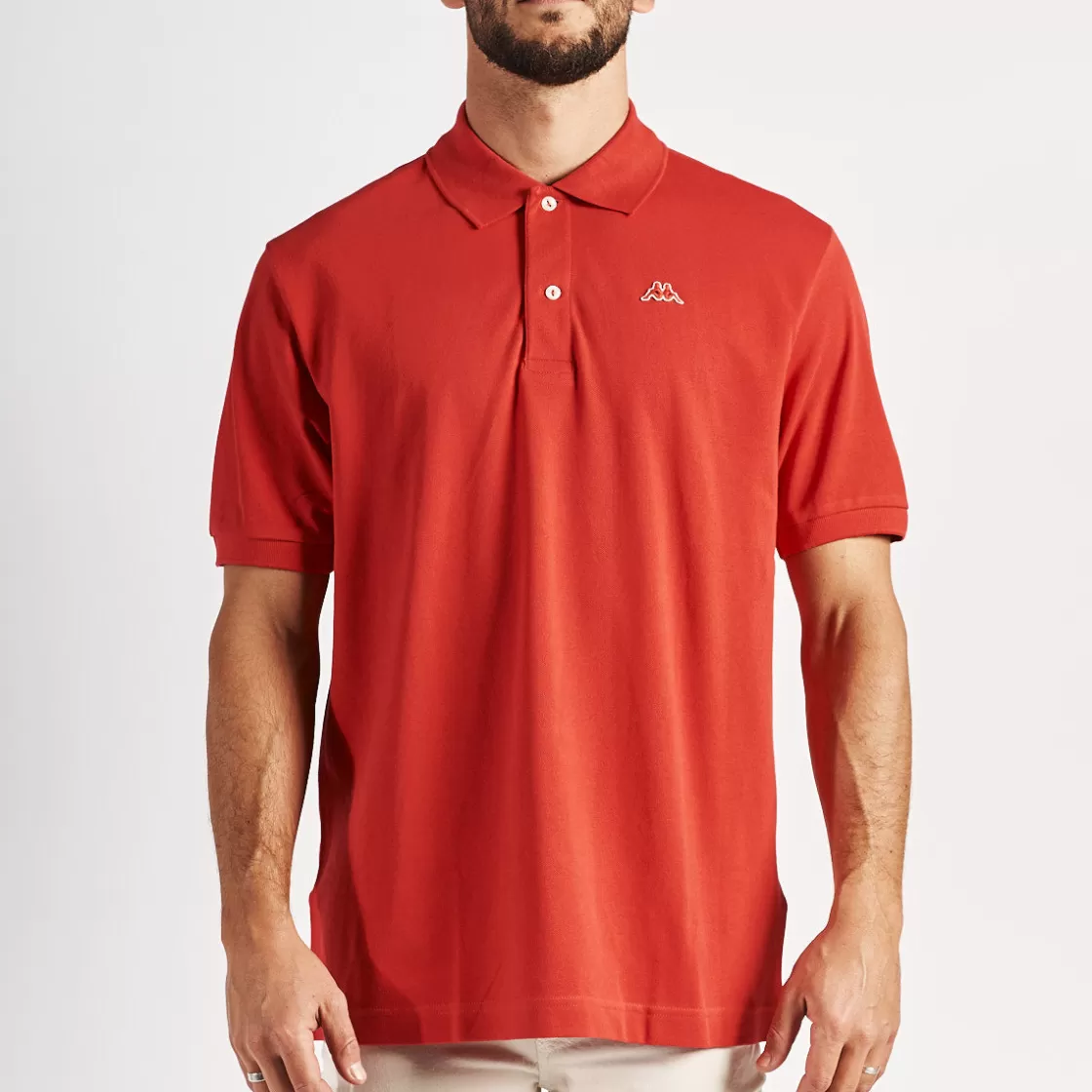 Homme Kappa Hauts & T-Shirts | Polo Aarau Robe Di Rouge Homme