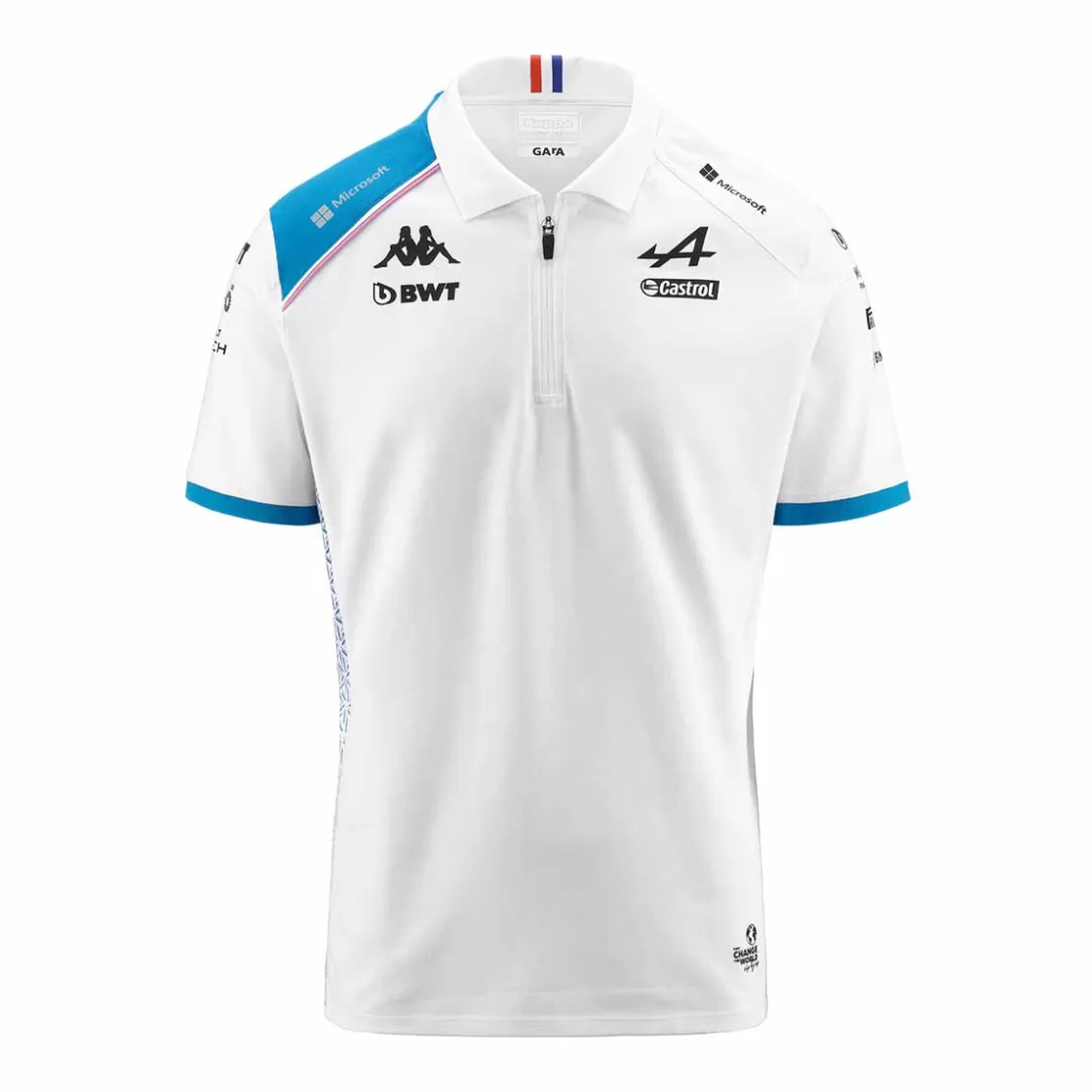 Enfant Kappa Polos | Polo Acrem Bwt Alpine F1 Team 2023 Enfant Blanc