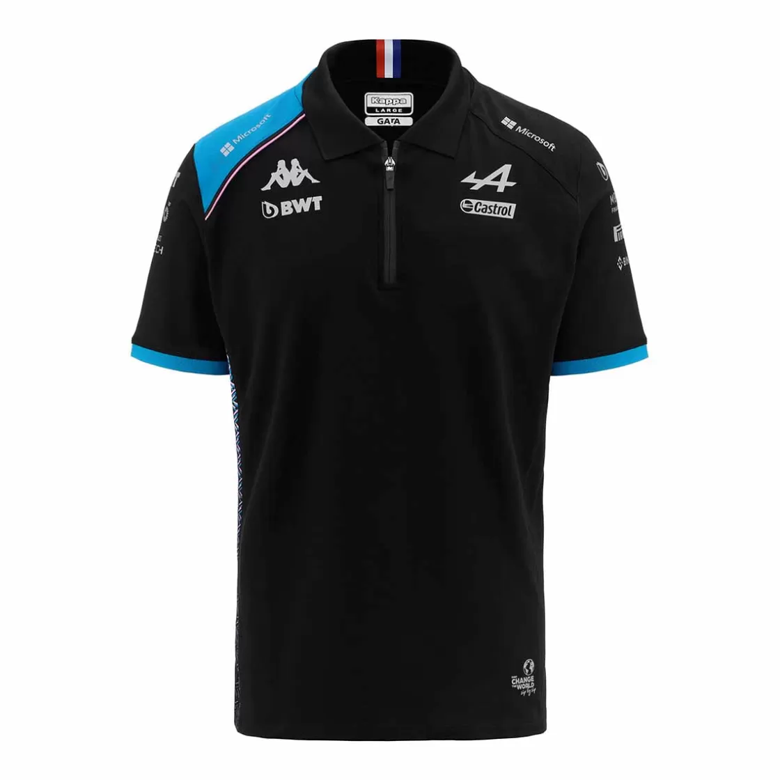 Enfant Kappa Polos | Polo Acrem Bwt Alpine F1 Team 2023 Enfant Noir