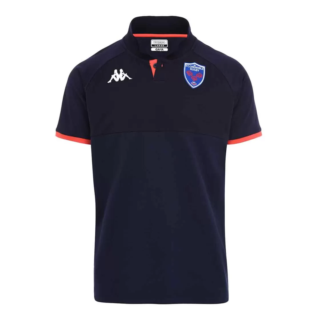 Enfant Kappa Polos | Polo Angat 6 Fc Grenoble Rugby 22/23 Bleu Enfant