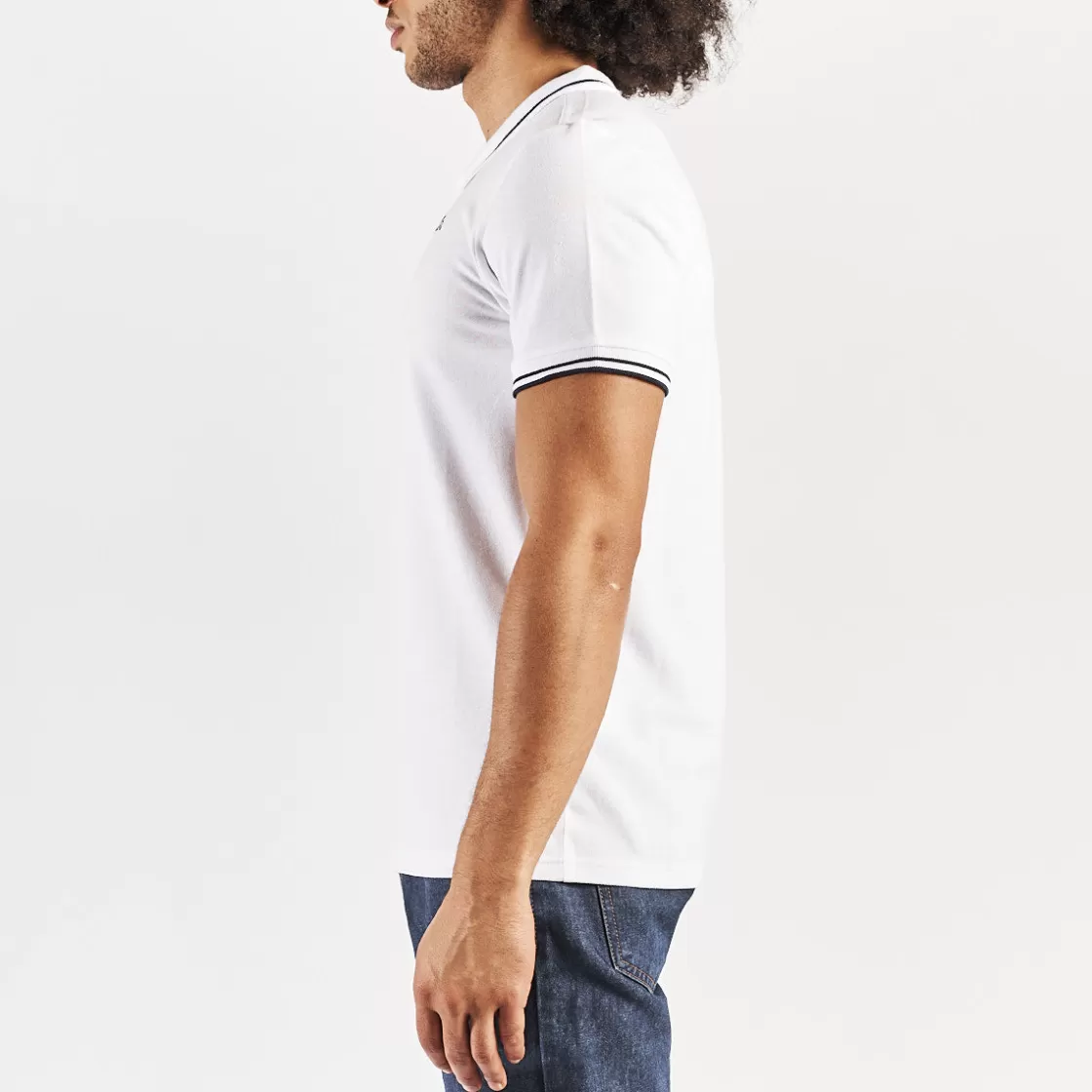 Homme Kappa Polos & Chemises | Polo Ezio Blanc Homme