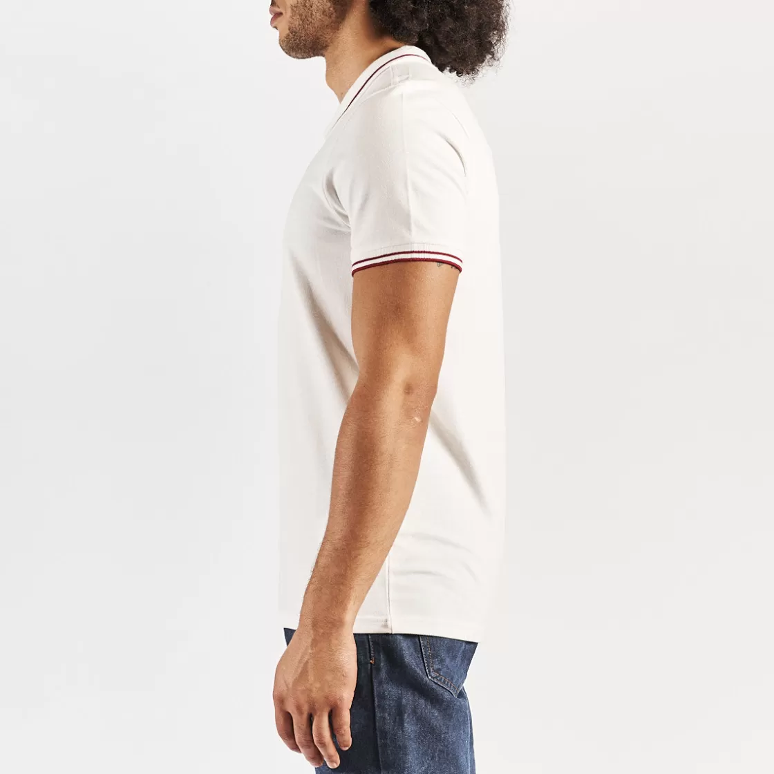 Homme Kappa Polos & Chemises | Polo Ezio Blanc Homme