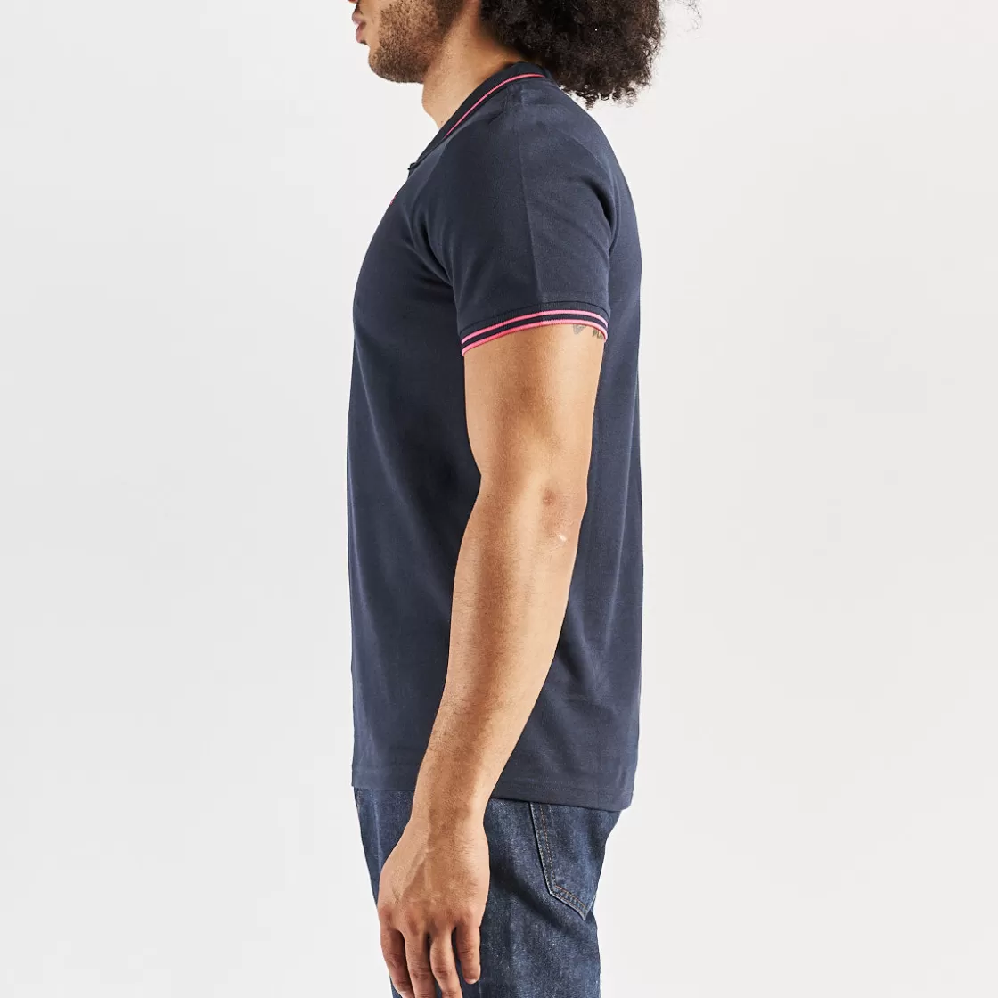 Homme Kappa Polos & Chemises | Polo Ezio Bleu Homme