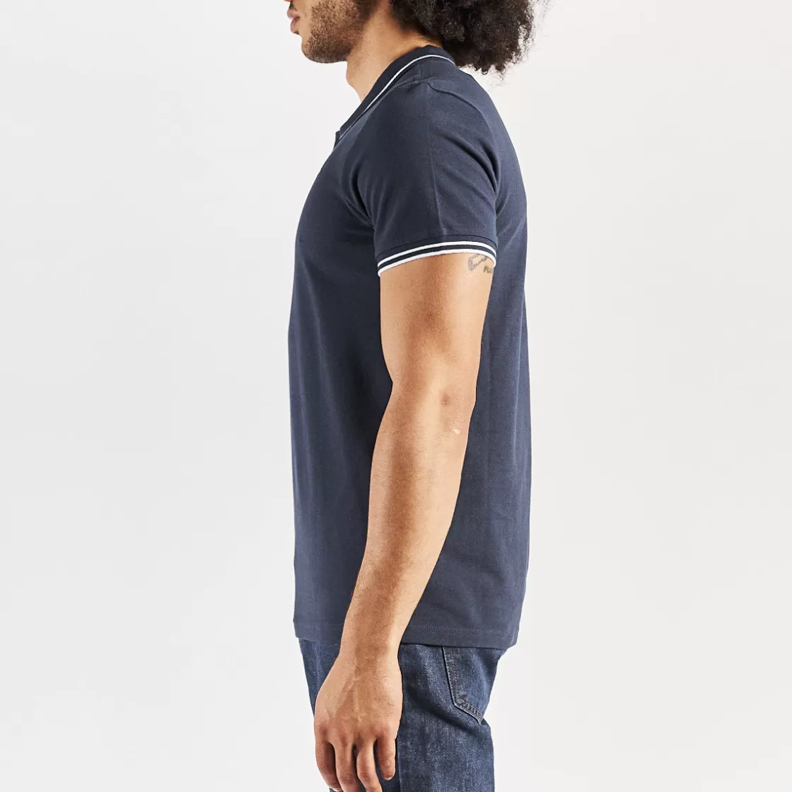 Homme Kappa Polos & Chemises | Polo Ezio Bleu Homme