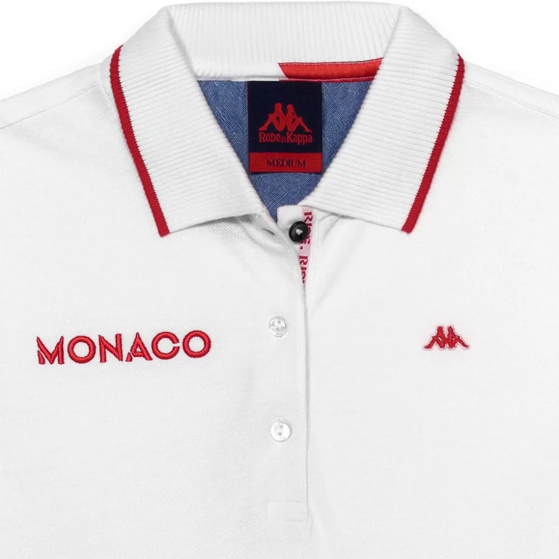 Femme Kappa Polos | Polo Femme Lou Robe Di - As Monaco 2023 Blanc
