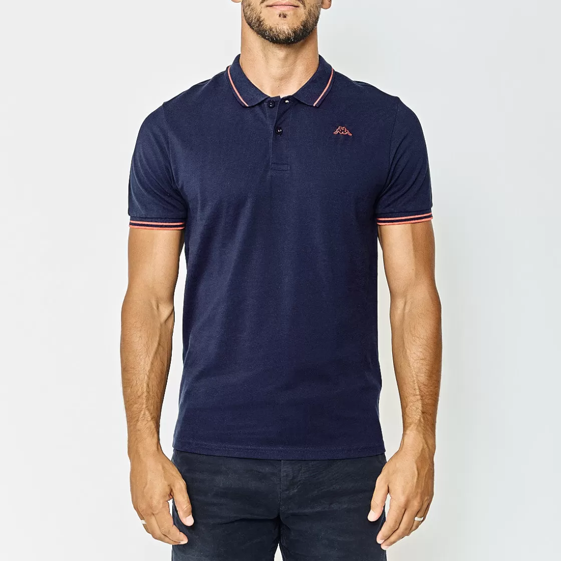 Homme Kappa Polos & Chemises | Polo Homme Ezio Bleu