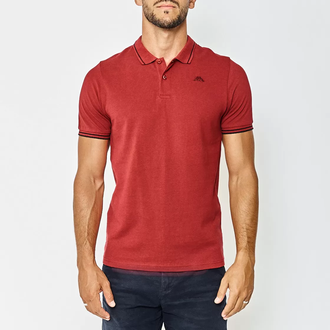 Homme Kappa Polos & Chemises | Polo Homme Ezio Rouge