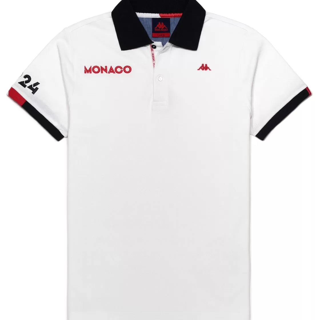 Homme Kappa Polos & Chemises | Polo Homme Herve Robe Di - As Monaco 2023 Blanc