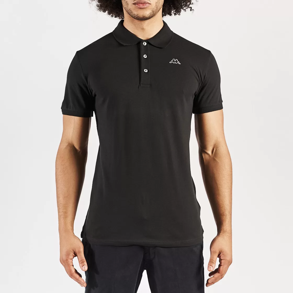 Homme Kappa Polos & Chemises | Polo Ned Robe Di Noir Homme