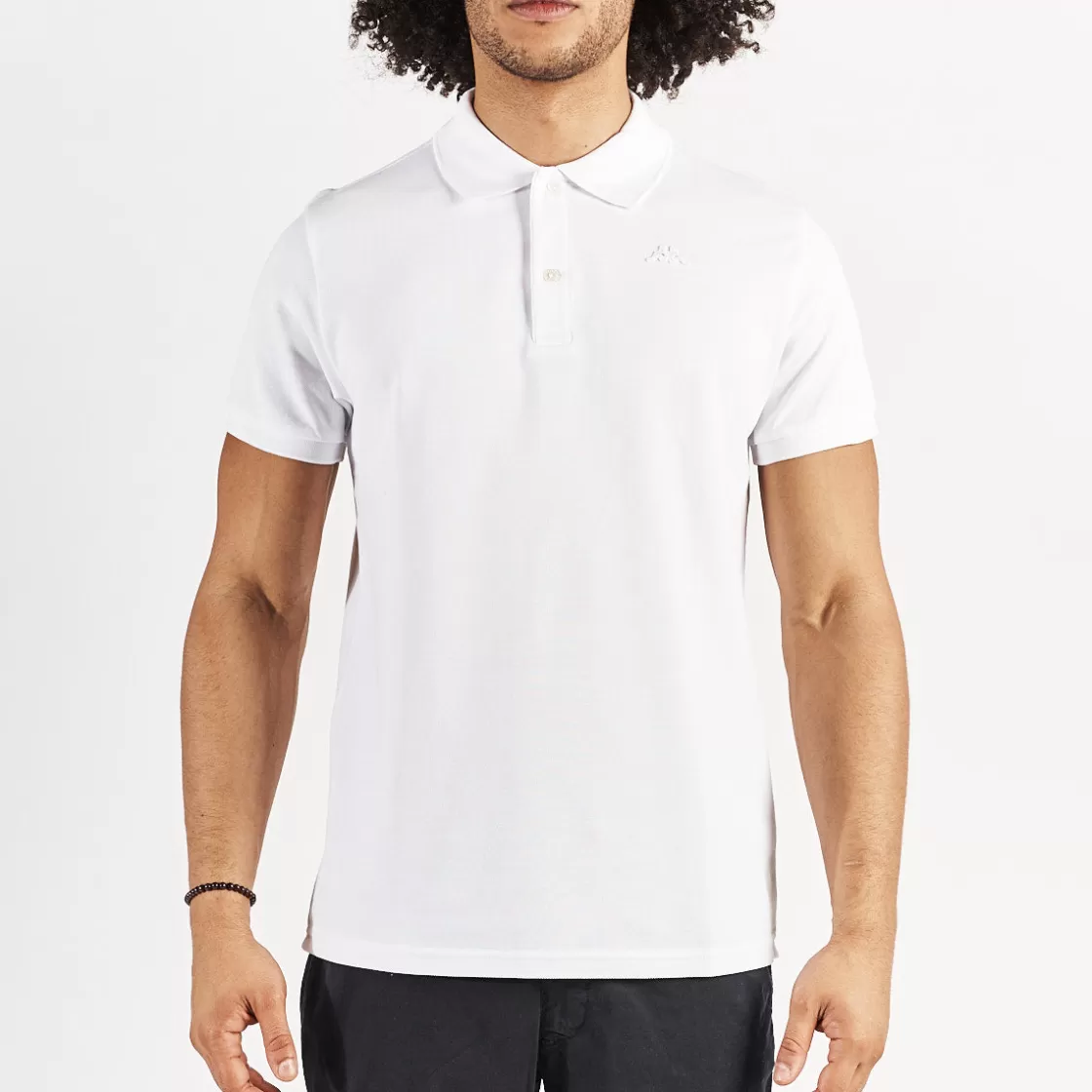 Homme Kappa Polos & Chemises | Polo William Robe Di Blanc Homme