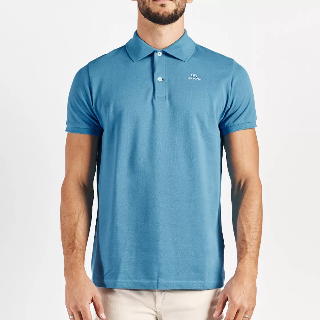 Homme Kappa Polos & Chemises | Polo William Robe Di Bleu Homme