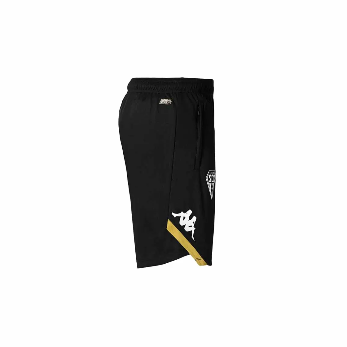 Enfant Kappa Shorts | Short Ahorazip Pro 6 Angers Sco 22/23 Noir Enfant