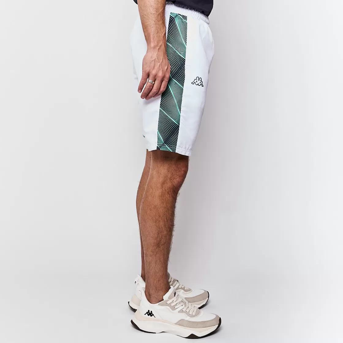 Homme Kappa Shorts | Short Homme Evya Sportswear Blanc