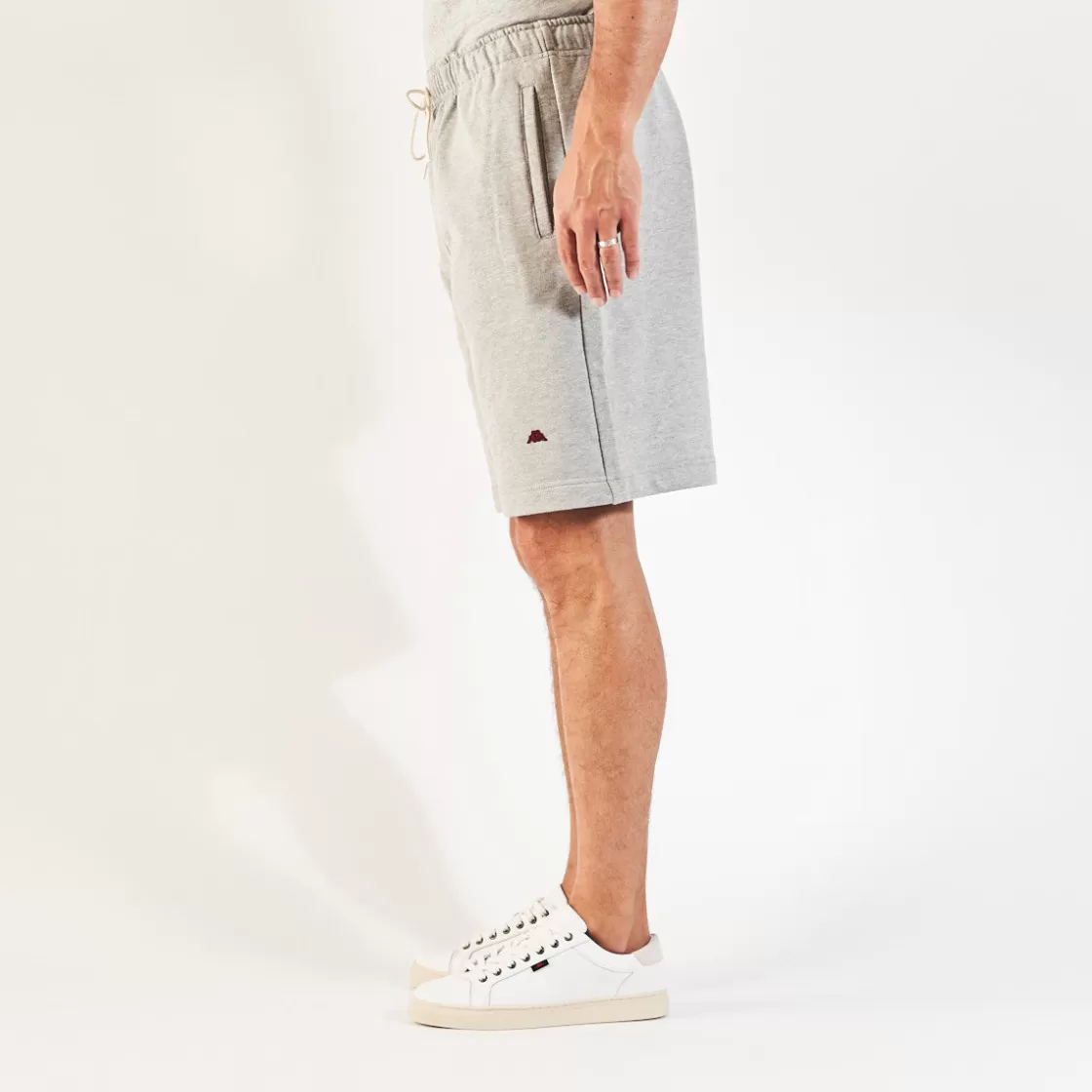 Homme Kappa Shorts | Short Karraway Robe Di Gris Homme