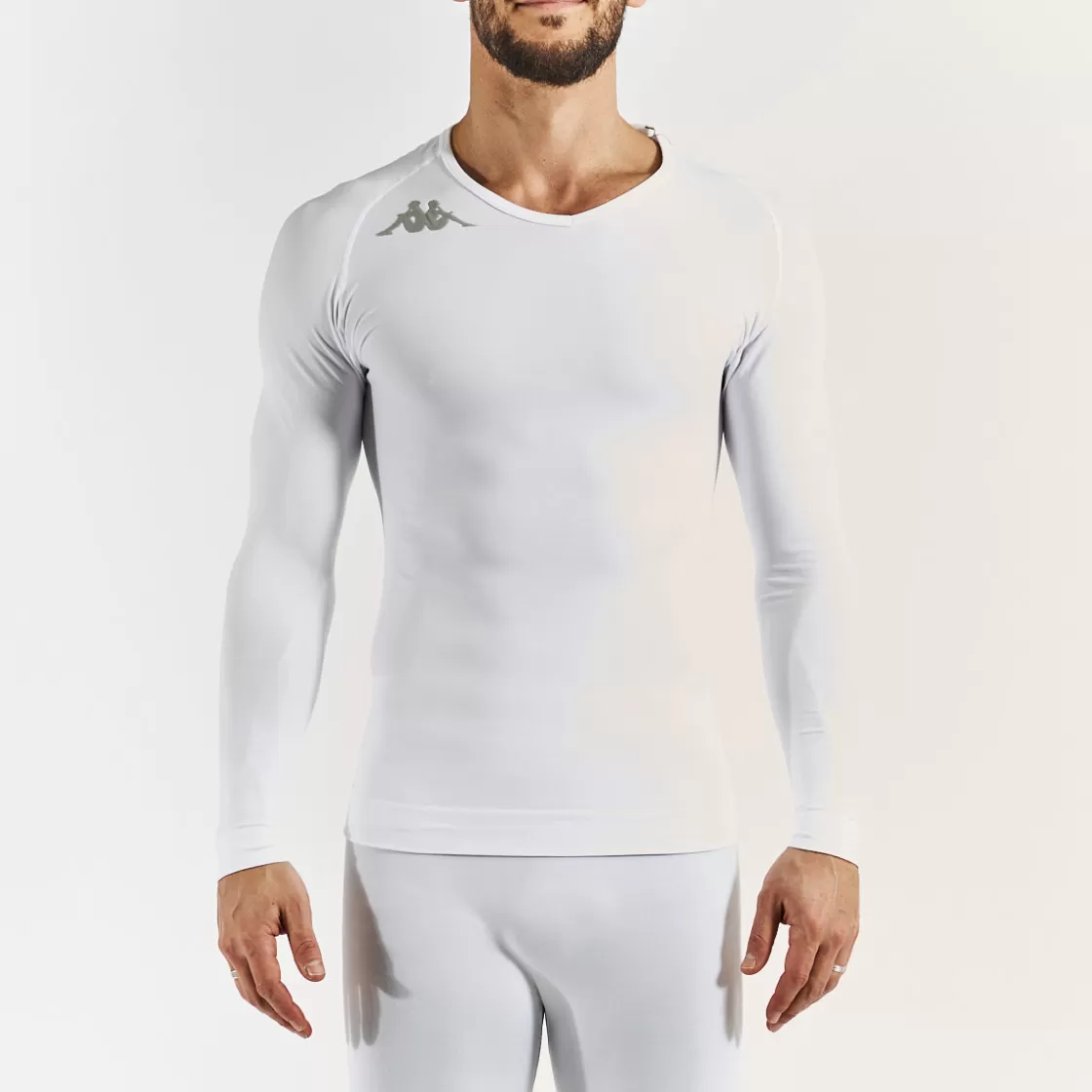 Homme Kappa Maillots | Sous-Maillot Bongv Pro Team Blanc Unisexe