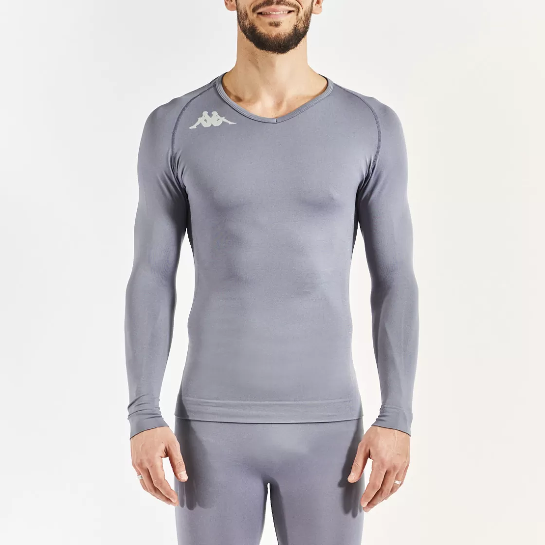 Homme Kappa Maillots | Sous-Maillot Bongv Pro Team Gris Unisexe