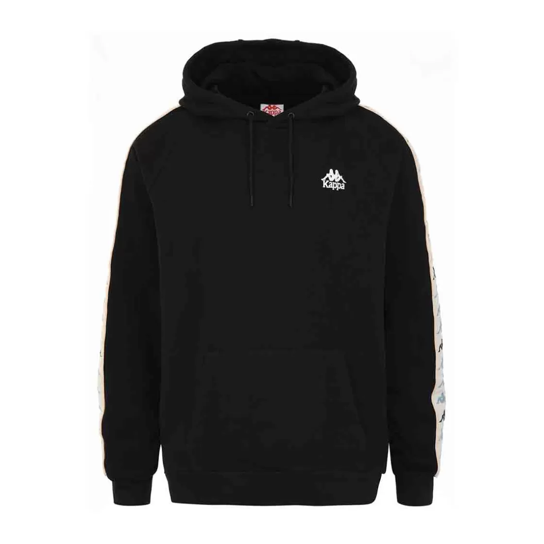 Homme Kappa Sweatshirts & Hoodies | Sweat-Shirt A Capuche Homme Hurryo Authentic Noir