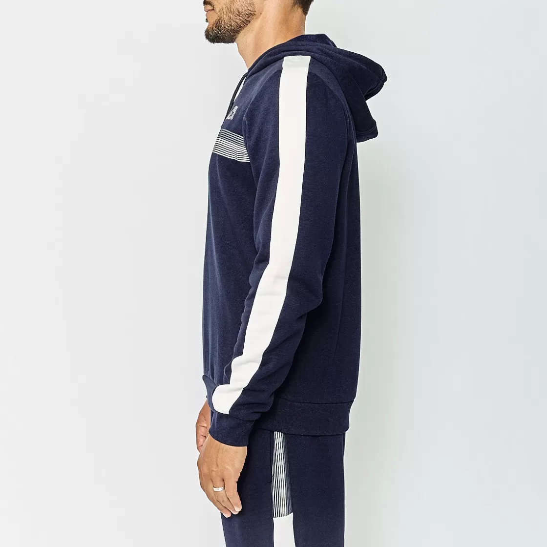 Homme Kappa Sweatshirts & Hoodies | Sweat-Shirt A Capuche Homme Imagin Bleu