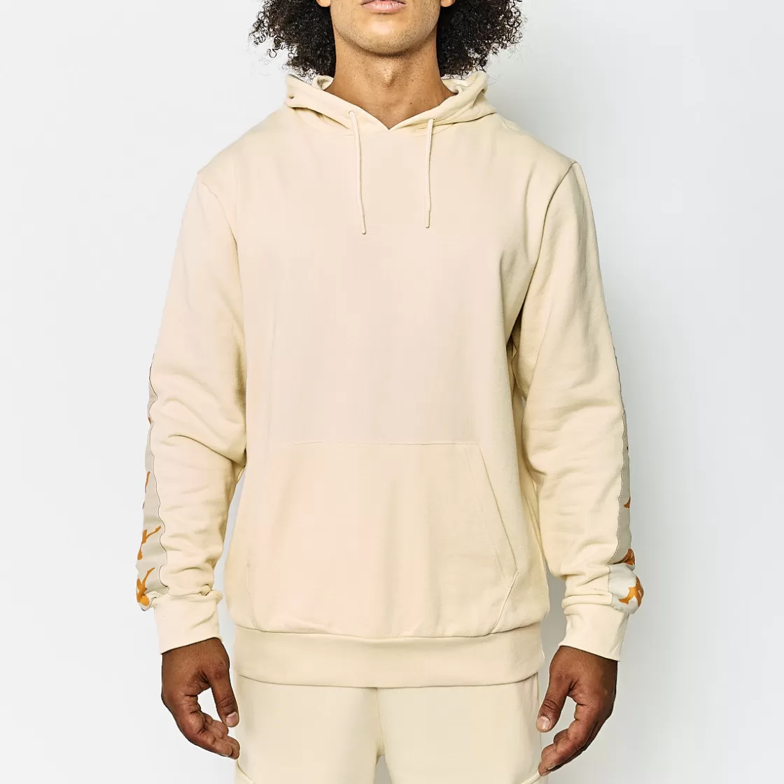 Homme Kappa Sweatshirts & Hoodies | Sweat-Shirt A Capuche Homme Lirt Authentic Beige