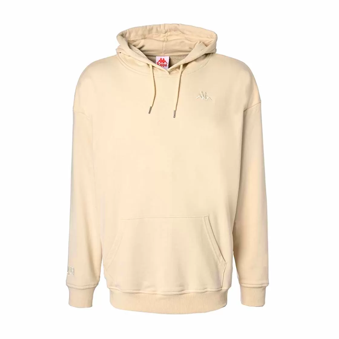 Femme Kappa Sweatshirts & Hoodies | Sweat-Shirt A Capuche Unisexe Tallyx Authentic Beige