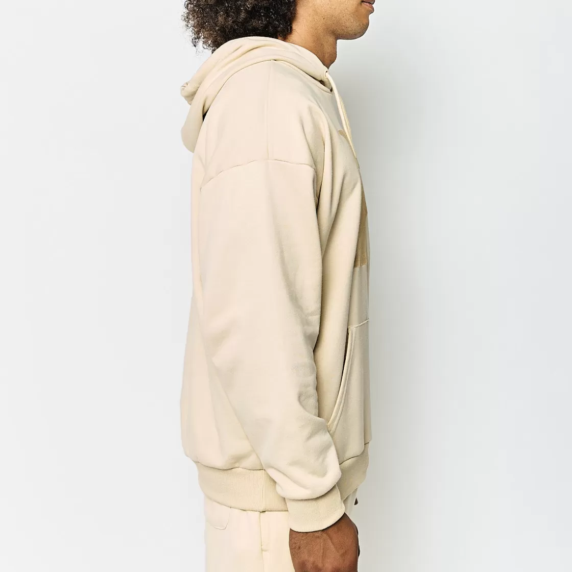 Homme Kappa Sweatshirts & Hoodies | Sweat-Shirt A Capuche Unisexe Vaste Authentic Beige