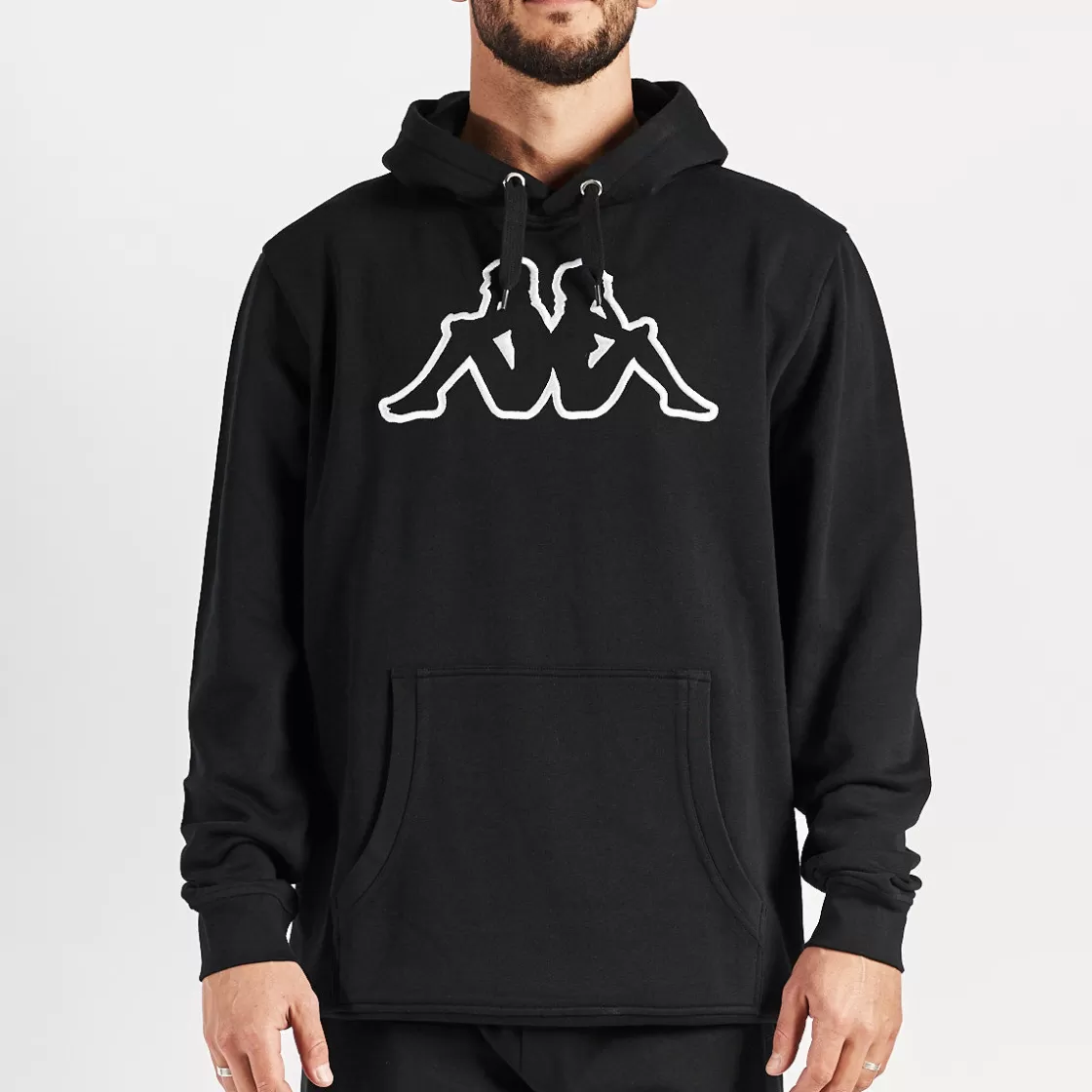 Homme Kappa Sweatshirts & Hoodies | Sweatshirt Airiti Noir Homme