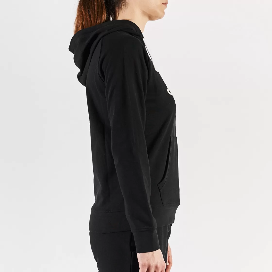 Femme Kappa Sweatshirts & Hoodies | Sweatshirt Belle Noir Femme