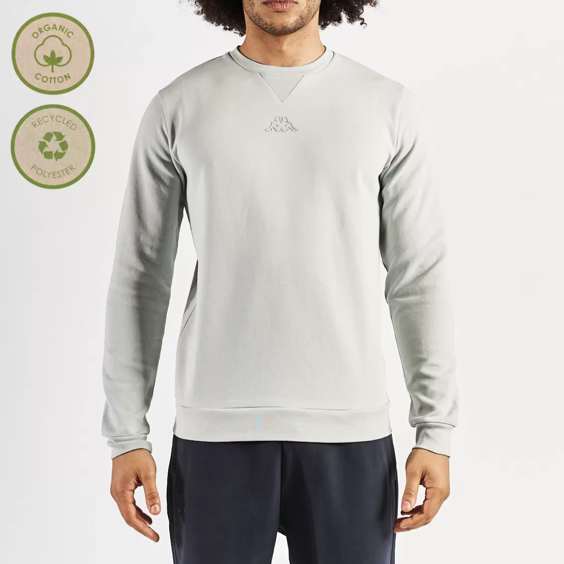 Homme Kappa Sweatshirts & Hoodies | Sweat-Shirt Edard Gris Homme