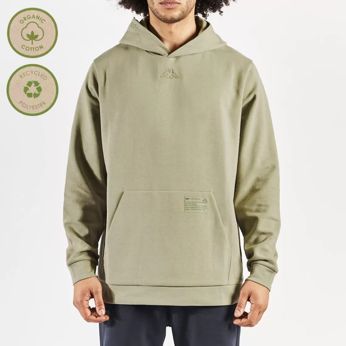 Homme Kappa Sweatshirts & Hoodies | Sweatshirt Edwyn Vert Homme