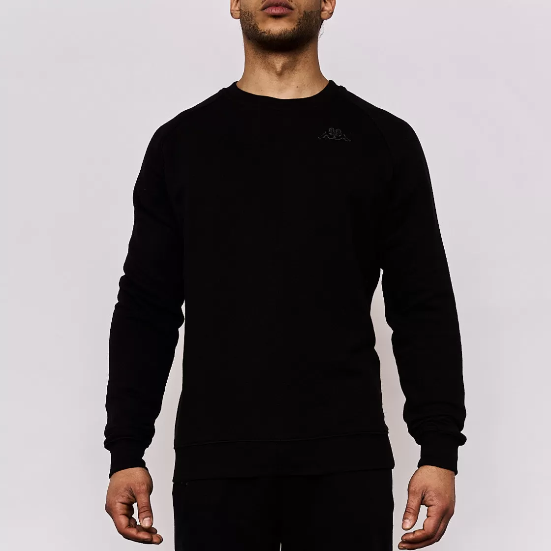 Homme Kappa Sweatshirts & Hoodies | Sweatshirt Homme Caimali Sportswear Noir