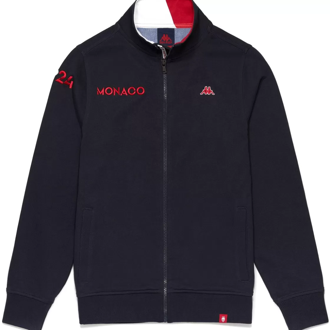 Homme Kappa Sweatshirts & Hoodies | Sweatshirt Homme Nadav Robe Di - As Monaco 2023 Bleu